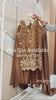 Metallic brown Indo Western