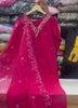 Fuschia Muslin Silk Suit Set