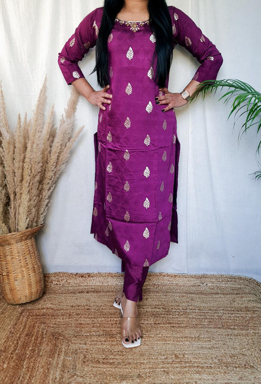Designer Banarasi Silk Brocade Dupatta Set