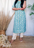 Long Cut Kurta Set for women's