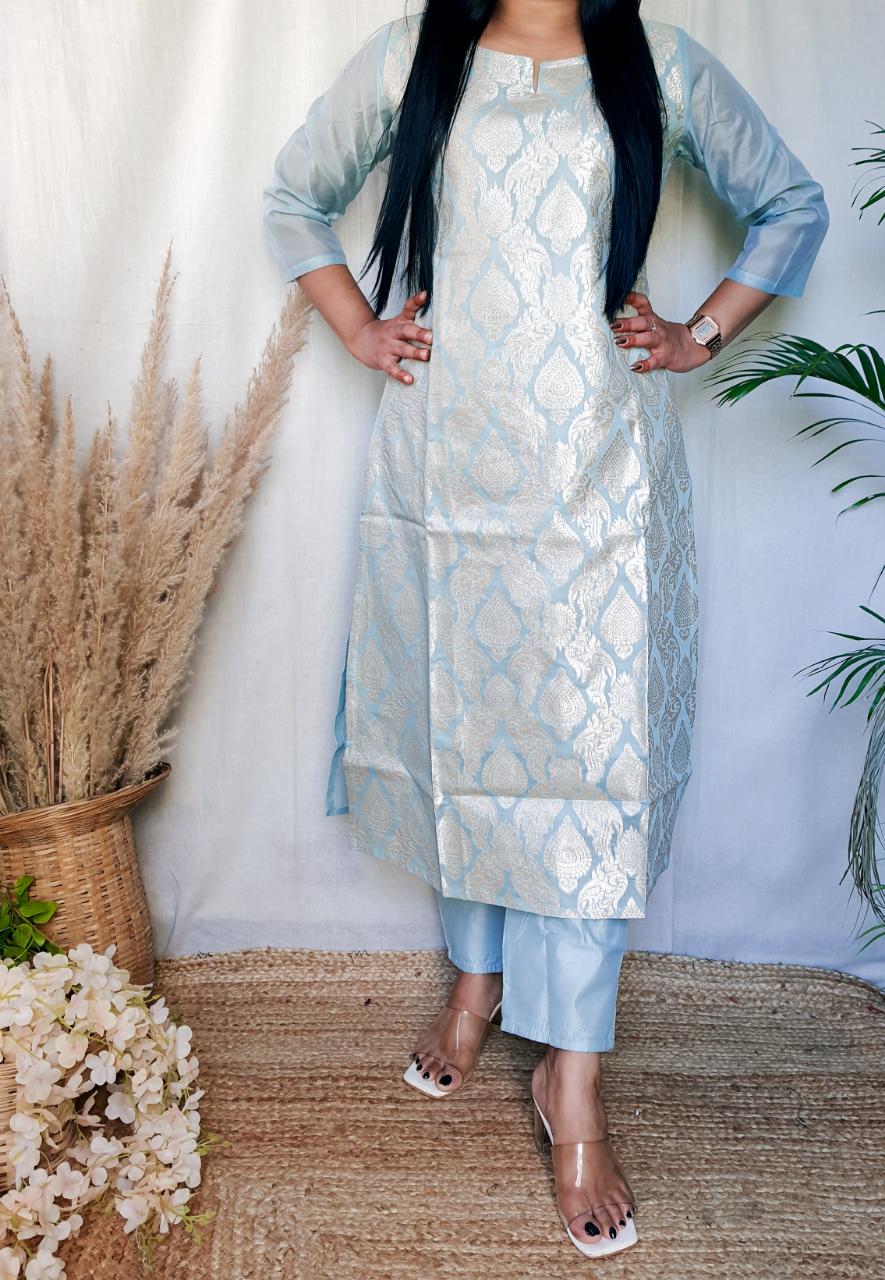 Women's Designer Cotton Kurta Set